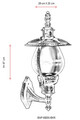 Lampa de exterior, Avonni, 685AVN1342, Plastic ABS, Maro