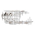 Decoratiune de perete, Sheen, Metal, Latime: 100 cm / Inaltime: 45 cm / Adancime: 4 cm, Multicolor