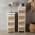Dulap baie cu 3 cosuri Pompei, Versa, 29 x 25 x 62 cm, lemn, natural
