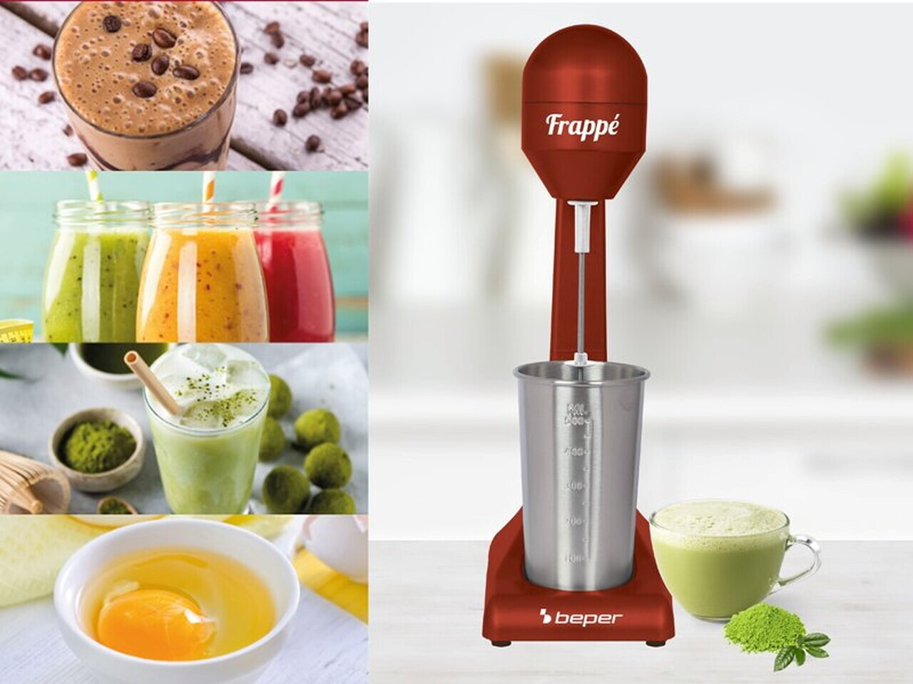 Aparat pentru preparare milk shake/cocktail, Beper, BP.690, 500 ml, 100 W - view 4