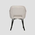 Scaun Campea, Homla, 62x61x84 cm, metal/poliester, bej