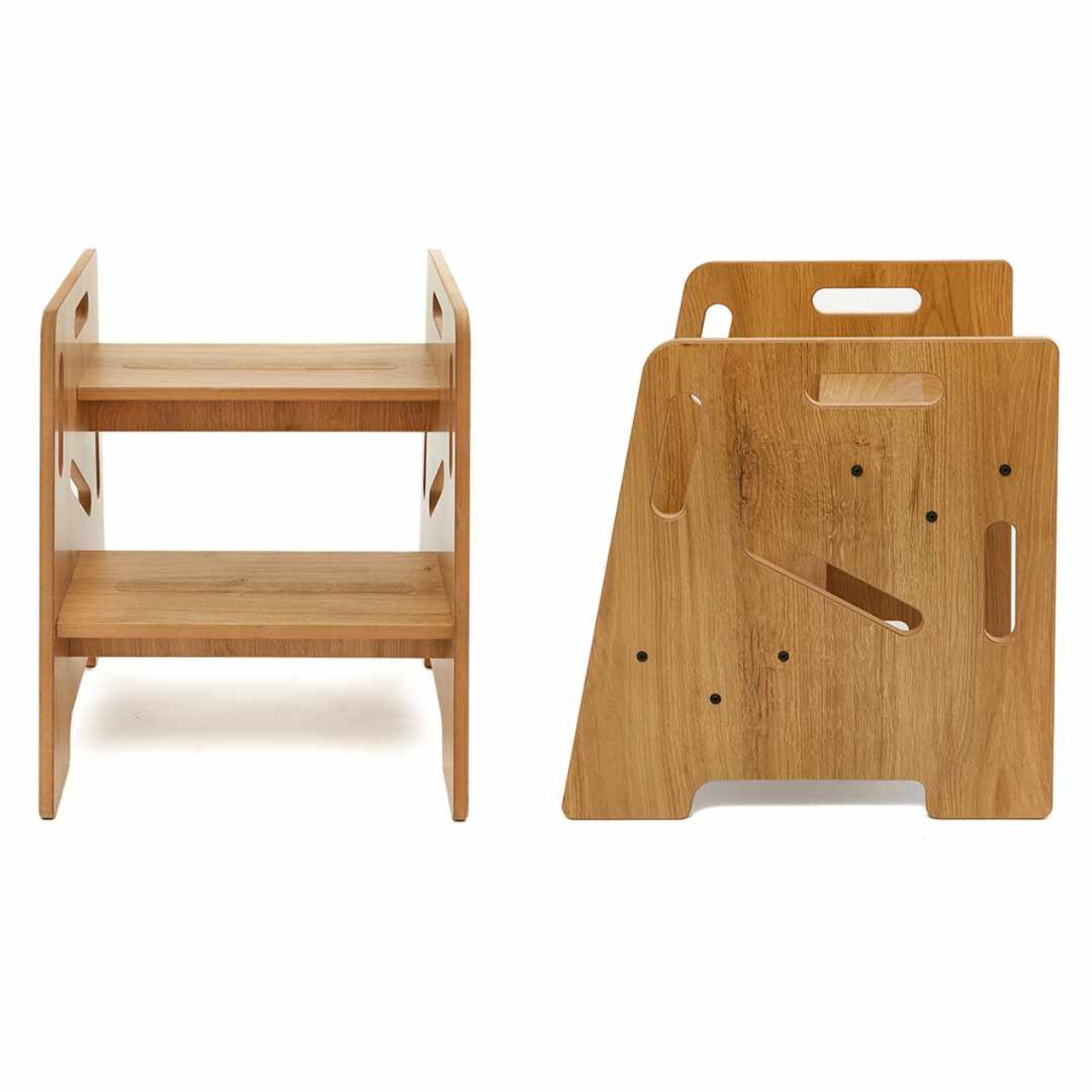 Scaun pentru copii, Hanah Home, Step Stool, 34x39x39 cm, Natural - view 3