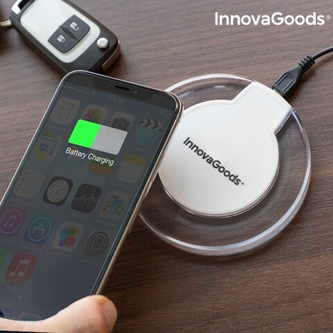 Incarcatorul fara fir pentru smartphone-uri qi wh innovagoods, Ø10 cm