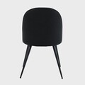 Scaun Ludi, Homla, 53x50x85 cm, metal/poliester, negru