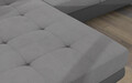 Coltar extensibil stanga 4 locuri ELTAP, Armd-25, Armando, 289x203x85 cm, lemn/poliester, gri deschis/gri inchis