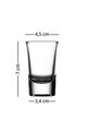 Set de pahare de shot, Hermia, 127RKL1649, Transparent
