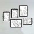 Set 5 tablouri decorative, SET_001, Lulu, 24x29 cm/34x44 cm, plastic