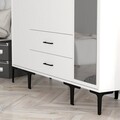 Dulap pentru haine, Hommy Craft, Kumsal STR, 160x47.5x201.4 cm, PAL, Alb