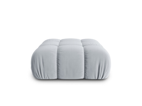 Taburet, Bellis-51, Micadoni Home, 94x94x43 cm, catifea, albastru deschis