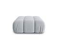 Taburet, Bellis-51, Micadoni Home, 94x94x43 cm, catifea, albastru deschis