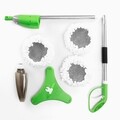 Mop triplu cu pulverizator InnovaGoods, 3 capate rotative, 600 ml, 40 x 130 cm, ABS/inox