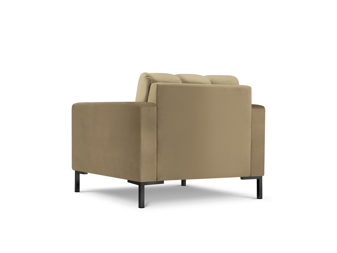 Fotoliu, Mamaia, Micadoni Home, BL, 87x92x75 cm, catifea, bej - 2 | YEO