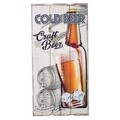Tablou decorativ Cold Beer, Creaciones Meng, 30x60 cm, MDF