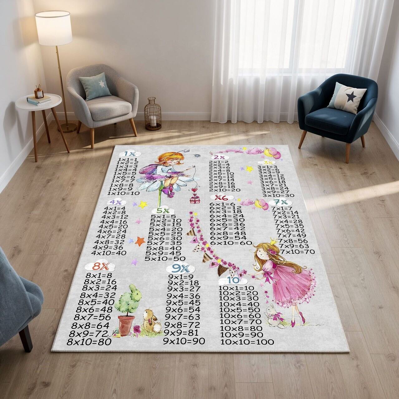 Covor Eexfab871 80x200 cm Poliester Multicolor