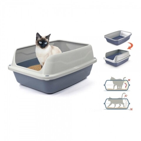 Litiera pentru pisici, Georplast, Sonic, 56 x 40 x 24 cm, plastic, multicolor Georplast