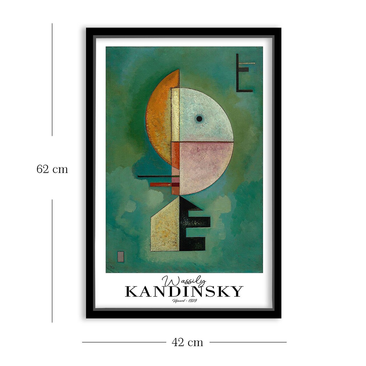 Tablou decorativ, 4262SYHKANDINSKY-024, Fundal: 100% MDF (Grosime: 2,7 mm), Multicolor - view 5