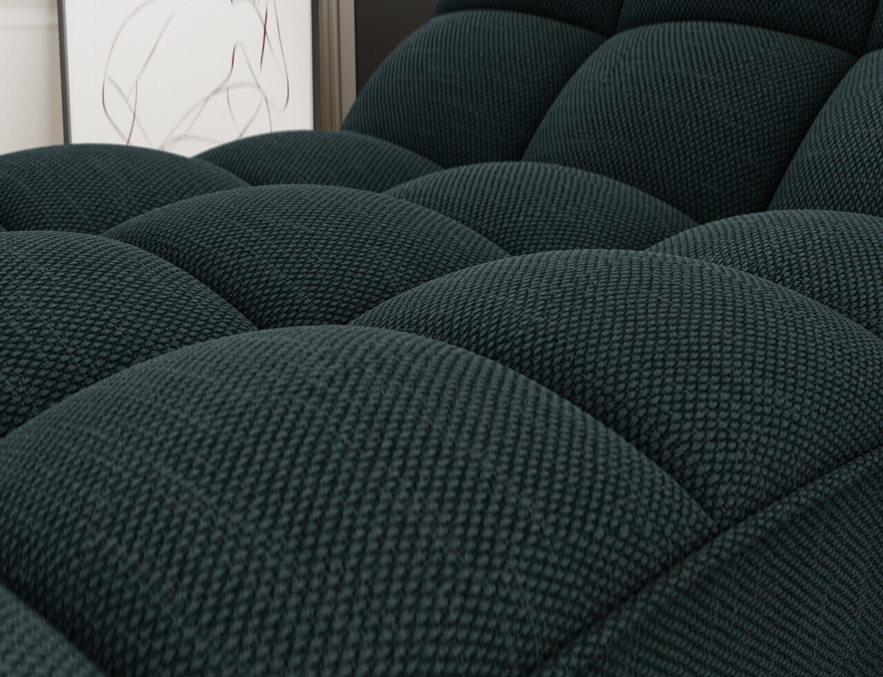 Sezlong living ELTAP, LOR-35RAQ, Loren, 170x85x85 cm, poliester, verde inchis - view 7