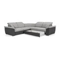 Coltar extensibil 5 locuri ELTAP, Fed-29, Federico, 266x266x102 cm, lemn/poliester, roz inchis