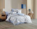 Lenjerie de pat dubla 4 piese, Fiesta - Blue, Hobby, Bumbac Poplin
