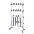 Suport incaltaminte, Adonis, Wenko, 138x29x66.5 cm,  inox/invelis Polytherm, argintiu