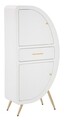 Comoda cu 2 usi Venus, Mauro Ferretti, 60x32x133 cm, MDF/fier, alb/auriu