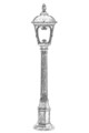 Lampadar de exterior, Avonni, 685AVN1204, Plastic ABS, Maro