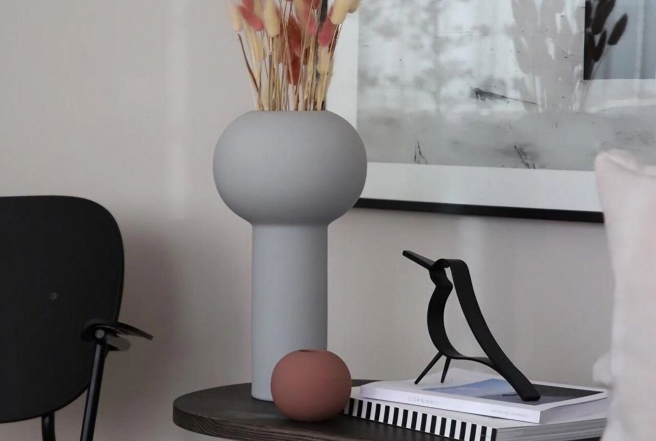 Vaza, CY0221, Ceramica, Gri