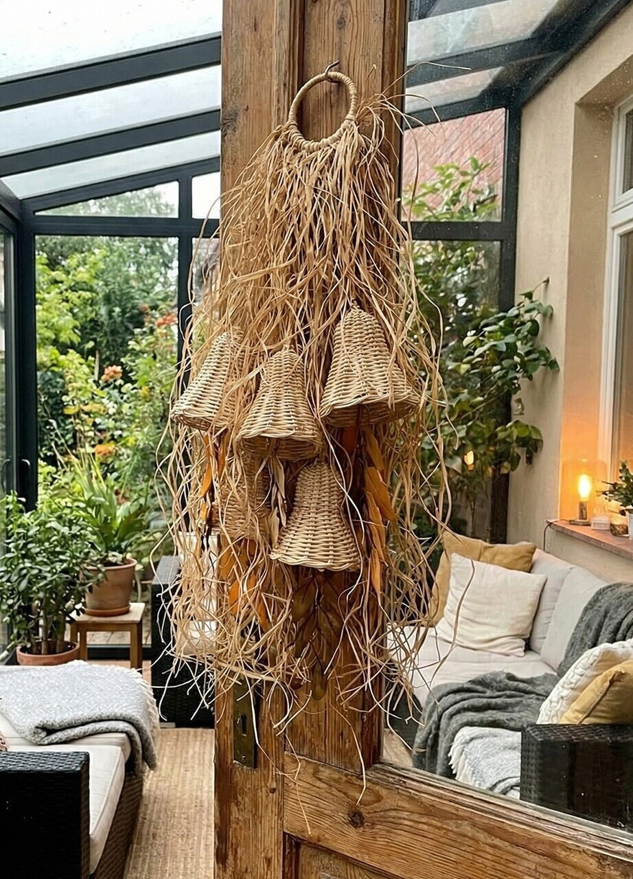 Decoratiune de perete, DB0008, Frunză de portocală, Natural — imaginea 3