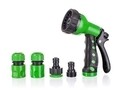 Set de irigare pentru gradina 4 piese, Happy Green, cu 7 functii, plastic, verde