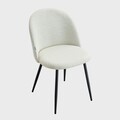 Scaun Ampla, Homla, 56x47x78 cm, metal/poliester, ecru