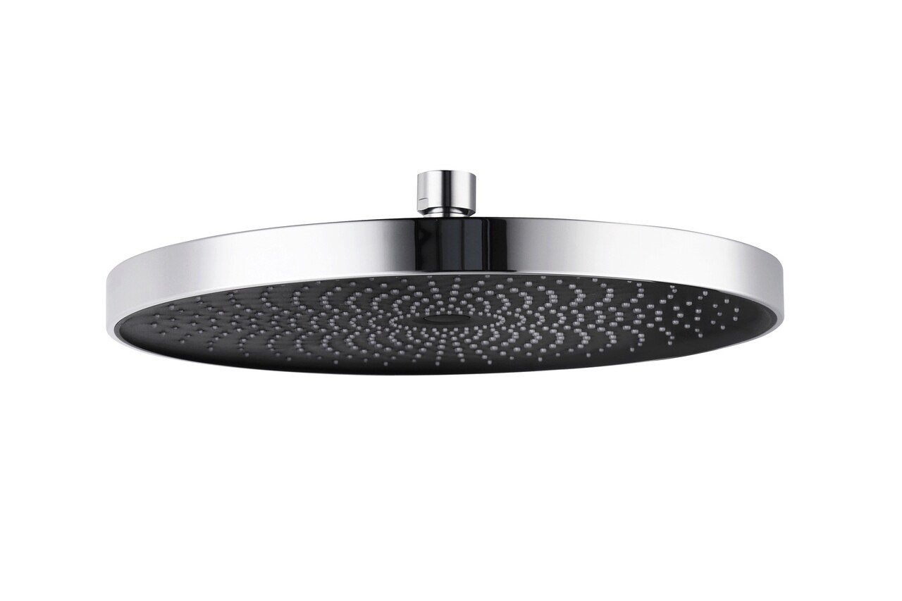 Cap de dus superior, Wenko, Soft Shower, Ø 26 cm, plastic, gri/negru - view 3