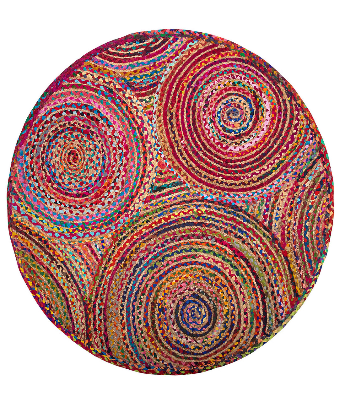 Covor, 00001A , 120x120 cm, Iuta, Multicolor - 1 | YEO