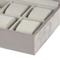 Cutie de bijuterii cu oglinda Velvet, 25x16x7 cm, lemn, crem