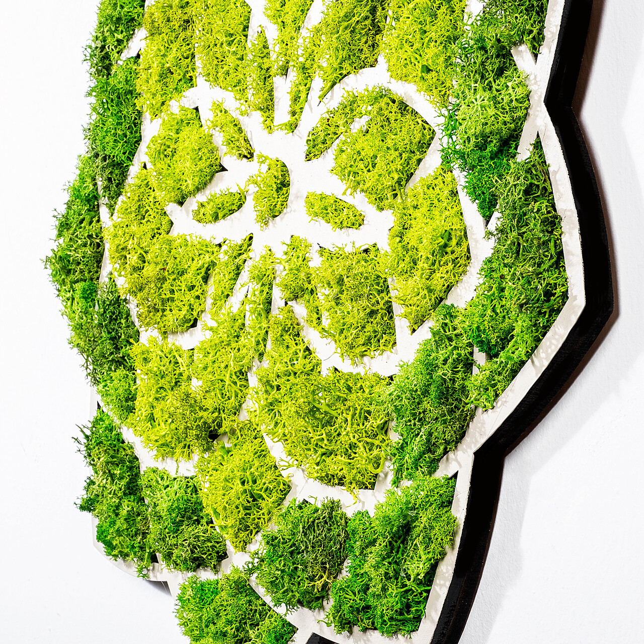 Decoratiune de perete, Daisy, Dimensiuni: 44 x 1,6 x 44 cm, Verde/Alb - view 3