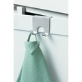 Cuier pentru usa Forma, iDesign, 2 agatatori, 7x5.5x6.5 cm, inox