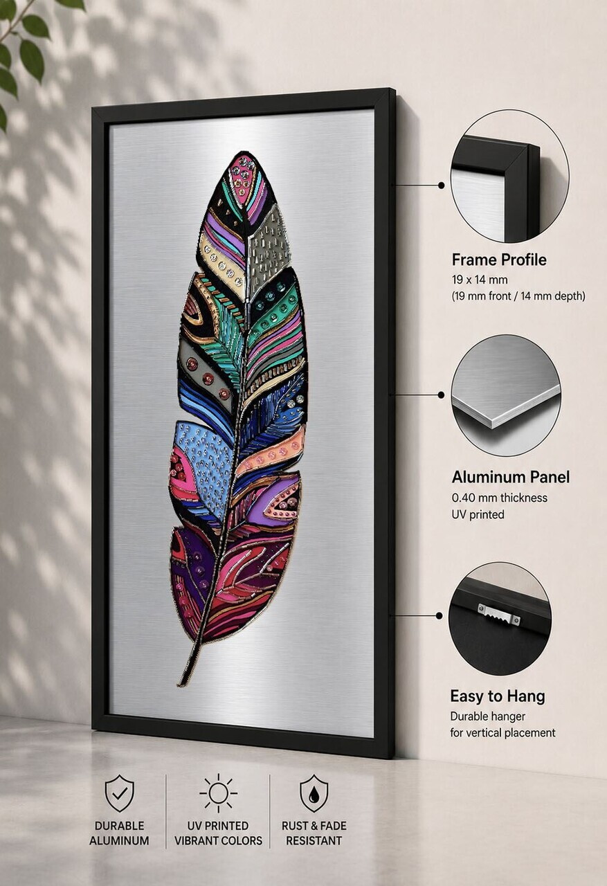 Tablou decorativ, Syhalct-021, Cadru: 100% PVC (Grosime: 2 cm), Multicolor — imaginea 3
