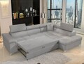 Coltar extensibil dreapta 4 locuri ELTAP, ERI-11, Eridano, 275x202x88 cm, lemn/poliester, gri deschis