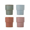 Set 4 cesti, Bloomingville, Ewan Multi, 7.5x9 cm, 150 ml, ceramica, multicolor