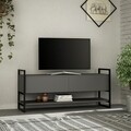 Comoda TV, Homitis, Metola - Anthracite, 131x58x39 cm