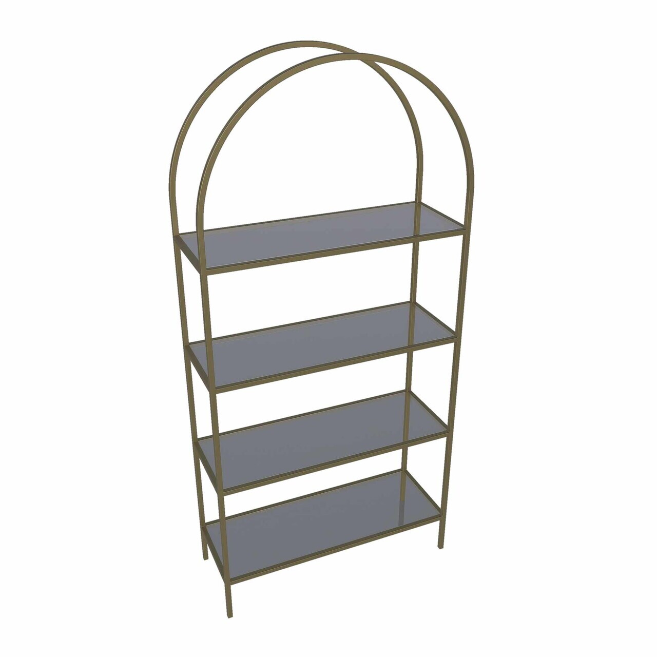 Corp biblioteca, Hanah Home, Linda, 80x172x30 cm, Maro antichizat — imaginea 3