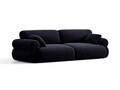 Canapea 4 locuri, Ophelia, Micadoni Home, 257x100x84 cm, catifea, albastru regal