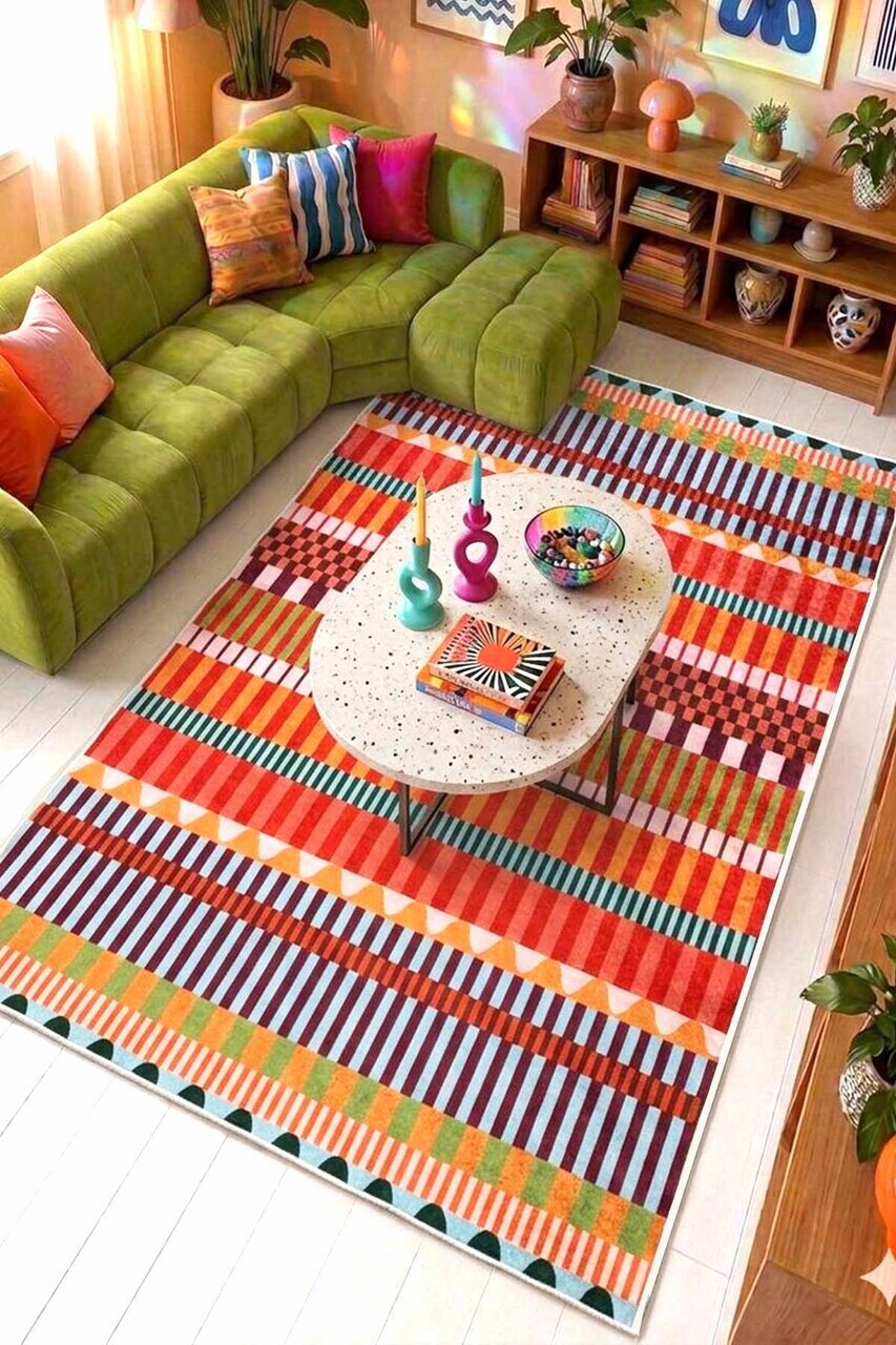 Covor, Cadrey, 100x200 cm, Multicolor - Imagine 2