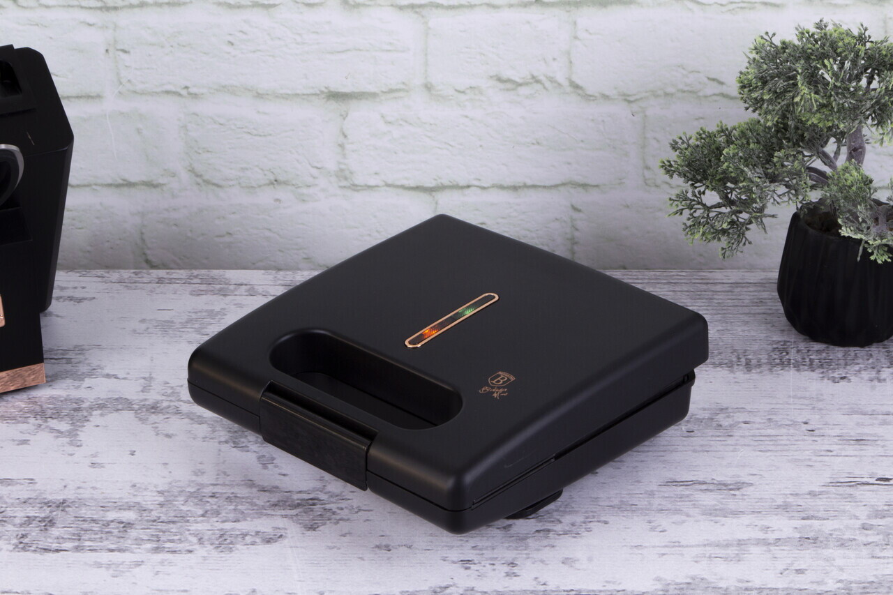 Gratar electric Berlinger Haus, Black Rose, 650W-780W, 22.5x13 cm, aluminiu, negru - imagine 5
