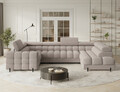 Coltar extensibil dreapta 3 locuri ELTAP, RT-18ROY, Fectory, 346x205x93 cm, lemn/poliester, bej deschis