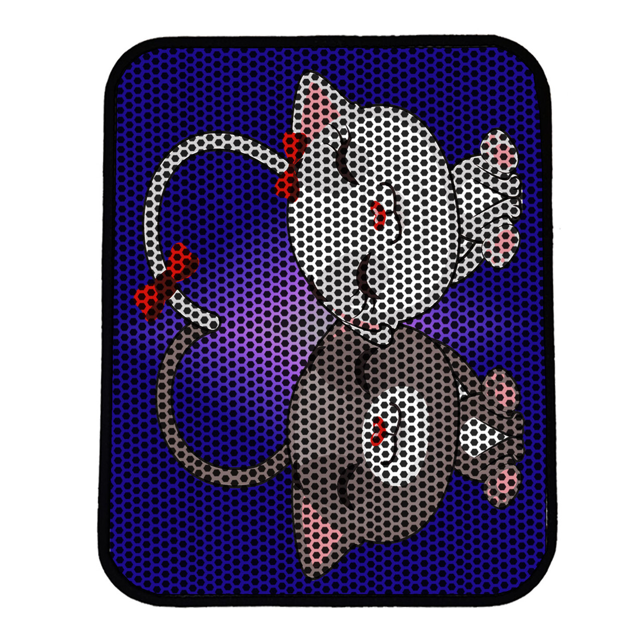 Covoras litiera pentru colectarea granulelor de nisip, Paws &amp; Whiskers, Nrszn0086, 50% PVC/50% poliester, Multicolor - view 2
