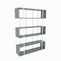 Corp biblioteca, Zena Home, Bruti, 120x180x29.6 cm, PAL, Verde/Alb