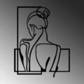 Decoratiune de perete, Backround, Metal, Dimensiune: 57 x 73 cm, Negru