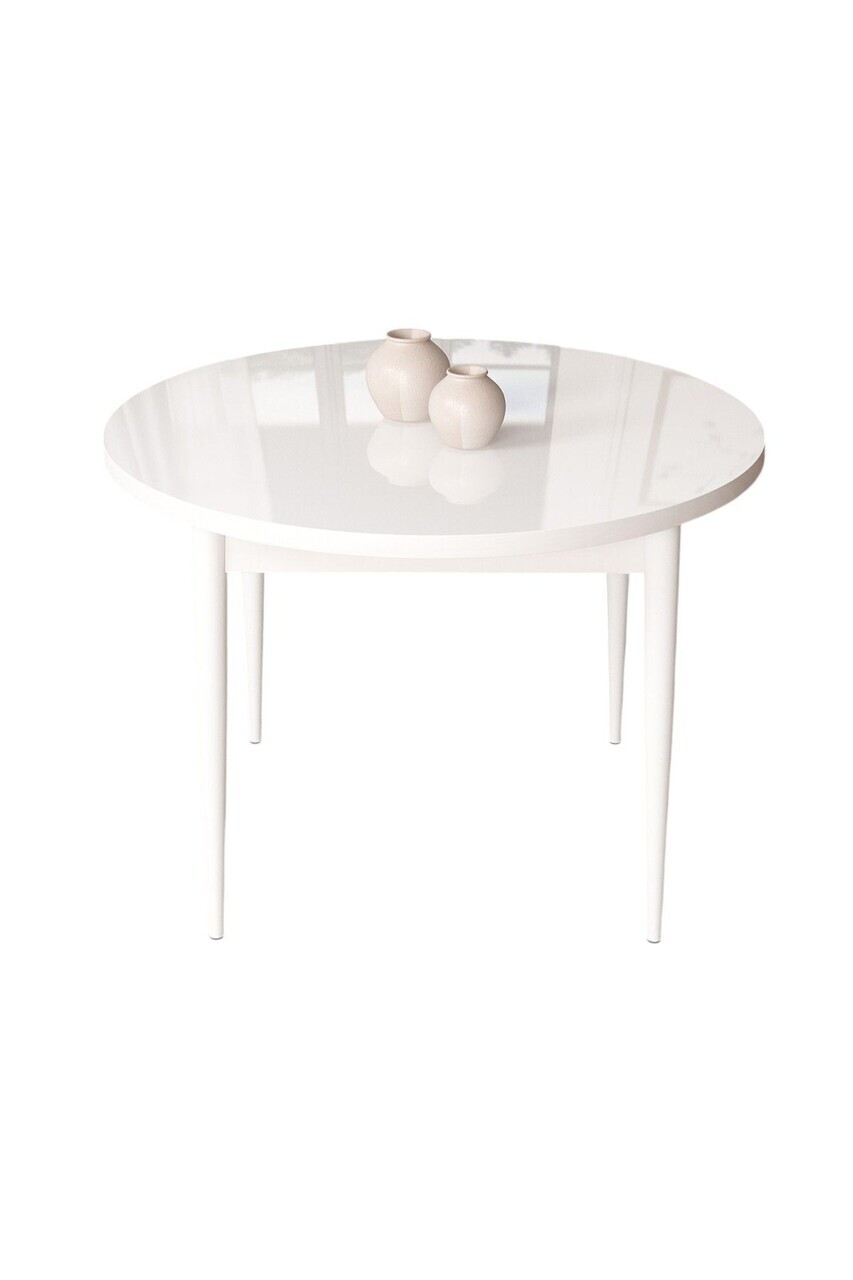 Masa, Hanah Home, Kea, 90x75x90 cm, Alb — imaginea 2