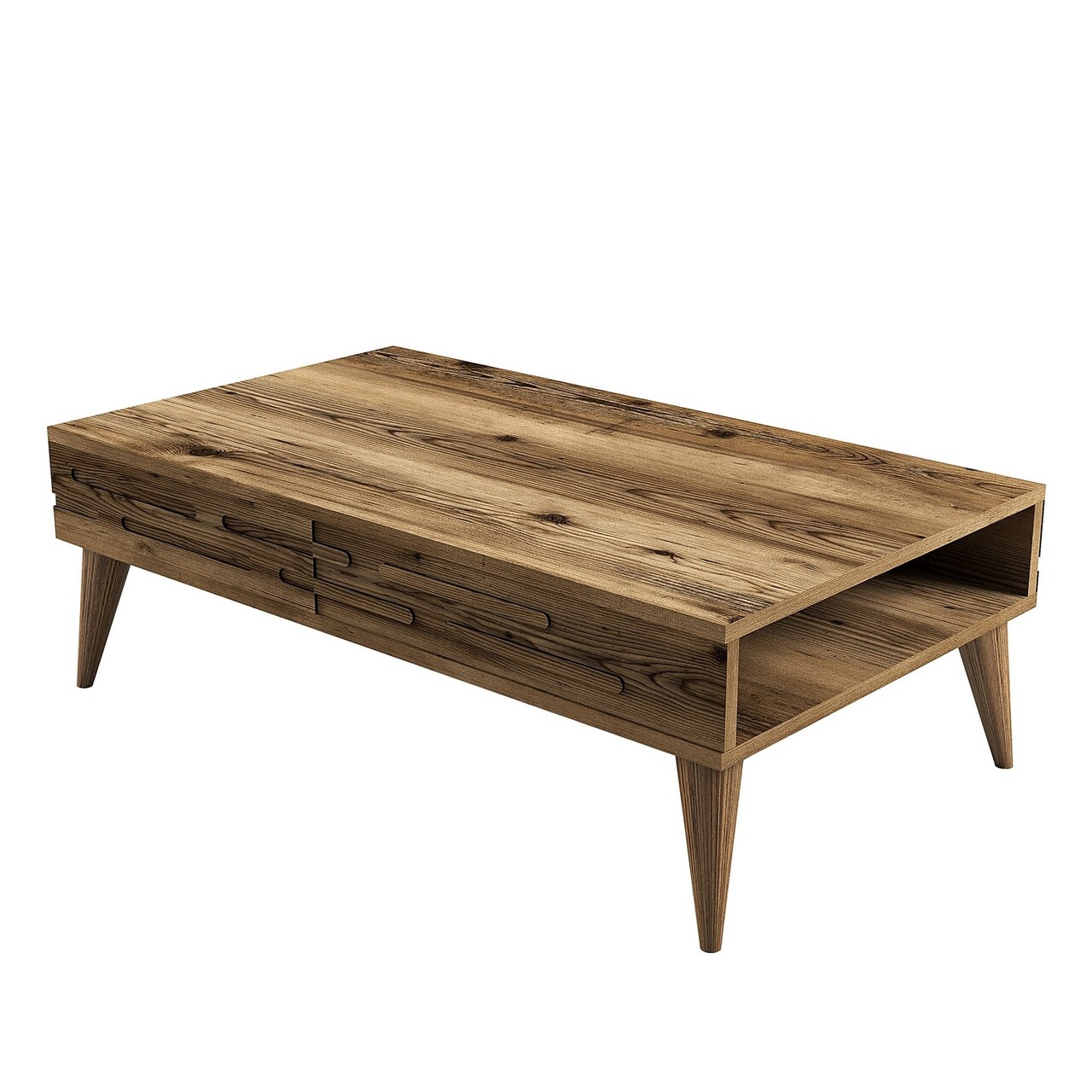 Masuta de cafea, Hommy Craft, Valensiya, 105x60x34.6 cm, PAL, Maro