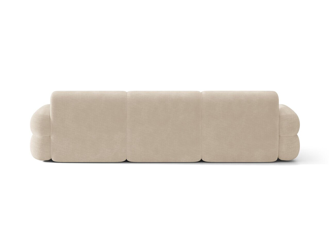 Coltar stanga 4 locuri, Neo, Micadoni Home, 305x165x83 cm, tesatura Chenille, bej deschis — imaginea 4